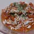 Ocean_ray's cooksnap of when they made 豚肉とトマトの冷製パスタ風そうめん.
