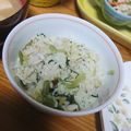 ユキエ１８号's cooksnap of when they made 野沢菜としらすの混ぜご飯.