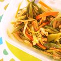 ぐりtoぐら's cooksnap of when they made 【常備菜】ささぎと油揚げの炒め物.