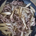 クック66JEF0☆'s cooksnap of when they made 牛肉とごぼうと白滝の煮物.