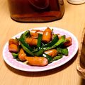 ＊あんみつ姫＊'s cooksnap of when they made ウインナーとピーマンの醤油炒め.