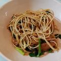 yukiest's cooksnap of when they made ぶり大根リメイクパスタ　あら煮でも♡.