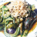 Yuuya_mama's cooksnap of when they made 大葉とみょうが♪ナスとゴーヤの煮びたし.