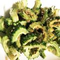 ちづりんも's cooksnap of when they made 大量消費☆ゴーヤと大葉のゴマ炒め.