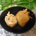 mielle's cooksnap of when they made 鶏ひき肉の五目巾着煮.