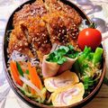 のんべぇヒロ's cooksnap of when they made お弁当に！カイワレにハム巻き！.