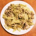 ホロライブ箱推し's cooksnap of when they made 鳥もも肉とキャベツのマヨ粒マスタード炒め.