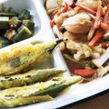 さん屁ぇです's cooksnap of when they made オクラの＊カレー天ぷら＊.