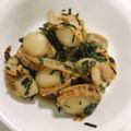 ゆとらぁ's cooksnap of when they made ベビーホタテの大葉バター醤油.