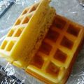 maknの食卓's cooksnap of when they made 爽やか♫♬ざらめ入りのヨーグルトワッフル.