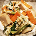 とにーにょ's cooksnap of when they made 厚揚げと小松菜の卵とじ♪簡単.