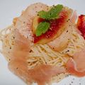 ゆうきぴぴっく's cooksnap of when they made 桃と生ハムの冷製パスタ.