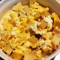 にーにやー's cooksnap of when they made 残り 高野豆腐 玉子とじ.