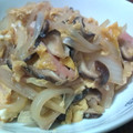 モニョモニョ's cooksnap of when they made シイタケと玉ネギの玉子とじ.