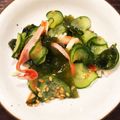 すももあん's cooksnap of when they made 簡単！きゅうりとワカメとカニかまの酢の物.