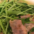 すみっこぐらしちゃん's cooksnap of when they made 豆苗とベーコンの塩にんにく炒め.