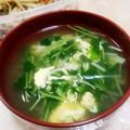 ティグス's cooksnap of when they made 忙しい時のすぐ出来る 豆苗スープ.