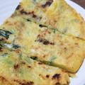 みちゃまる。's cooksnap of when they made 小松菜のチヂミ♪小麦粉不使用！.