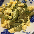 ちゃぎー's cooksnap of when they made ゴーヤと卵☆マヨめんつゆ炒め.