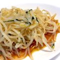 みもそいと's cooksnap of when they made もやしと大葉のポン酢サラダ（時短メニュー.