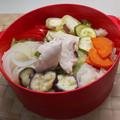 プルンバゴ's cooksnap of when they made 野菜とささ身のレンジ蒸し.