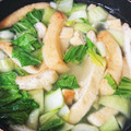 モモファム's cooksnap of when they made チンゲン菜と薄揚げのとろりあっさりスープ.