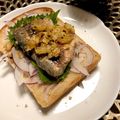 nyankoにゃん's cooksnap of when they made 簡単！塩レモンサバサンド風トースト.