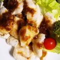 ハナ坊☆'s cooksnap of when they made 夏☆鶏むね肉水晶鶏の梅肉おかか醤油だれ.
