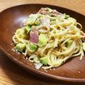 ぽめchan's cooksnap of when they made 子供のリクで☆アボカドのクリーミーパスタ.