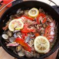 Saki☆U's cooksnap of when they made 自宅でダッチオーブン かんたんパエリヤ.