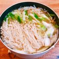ゆにこーん☆'s cooksnap of when they made 厚揚げとキャベツの楽なべ.