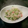 みや20120505's cooksnap of when they made 豆苗＊カニカマ＊ツナのWマスタード和え.