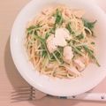 ♪ももこママ♪'s cooksnap of when they made 鶏肉と葱のあっさり梅バタースパゲティー.