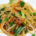 かみつさやき's cooksnap of when they made 豚こまともやしのニラ炒め.