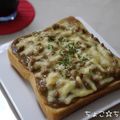 ちょこ☆ちょこ's cooksnap of when they made ☆カレー・納豆トースト☆.