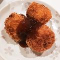☆ここあひママ☆'s cooksnap of when they made ハロウィンにも★ミニミニかぼちゃコロッケ.