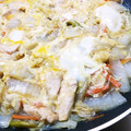 もって's cooksnap of when they made 鶏胸肉と白菜の卵とじ★.