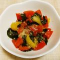やっぺ841's cooksnap of when they made パプリカとワカメの酢の物.