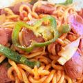 ねこ♪たま's cooksnap of when they made ちゃんぽん麺のナポリタン【ちゃポリタン】.