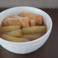 アポチー's cooksnap of when they made 紅ずいきと薄揚げの煮物.