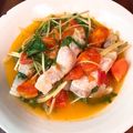 気まぐれご飯を作る人's cooksnap of when they made 豚肉・水菜・トマトのイタリアン炒め★.