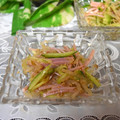 mielle's cooksnap of when they made キュウリとハムともやしのごまあえ.