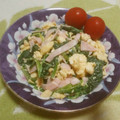 えれぼん's cooksnap of when they made ほうれん草とハムのマヨ卵あえ♪.