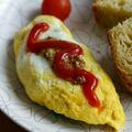 ピンクのたまご's cooksnap of when they made たった２分！レンジde卵焼き風オムレツ.
