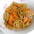 シノンチェリ's cooksnap of when they made 簡単！にんじんとレンコンのきんぴら.