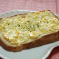 ゆうかりコアラ's cooksnap of when they made ゆで卵トースト.