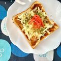 ふたごゆき's cooksnap of when they made お好み焼風トースト.