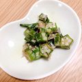 コックナツコ's cooksnap of when they made おくらのマヨおかか醤油♪.