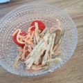 mocotoran's cooksnap of when they made ポリ袋で混ぜるだけ！　乾燥ゴボウのサラダ.