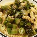 White_Bear's cooksnap of when they made 簡単！大葉たっぷりオクラと塩昆布パスタ.